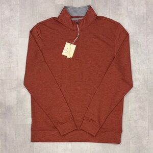 Duck Head Quarter Zip Orange Pullover NWT